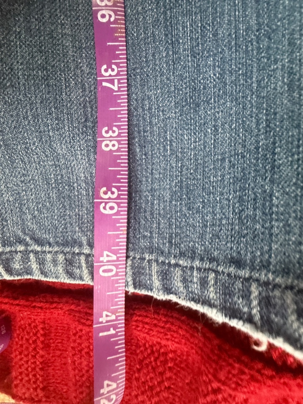 7 For All Mankind Jeans Size 32 Medium Wash Straight Leg Premium Denim - Picture 12 of 14